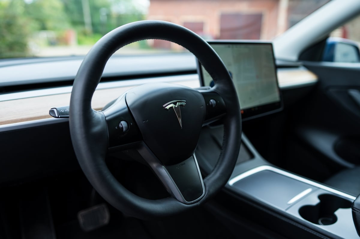 Tesla Model Y interior dashboard